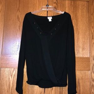 Mossimo flowy v-neck blouse